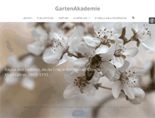 Tablet Screenshot of gartenakademie.com
